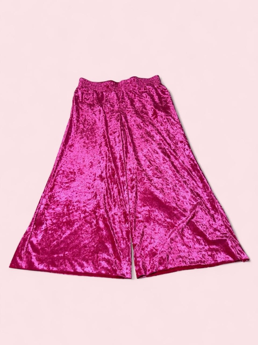 a new day Hot Pink Crushed Velvet Pants